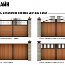 Распашные ворота DoorHan - дизайн