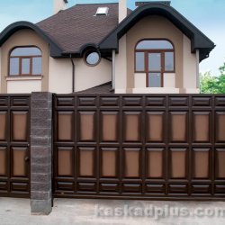Въездные ворота «Каскад» - Классика двухцветная