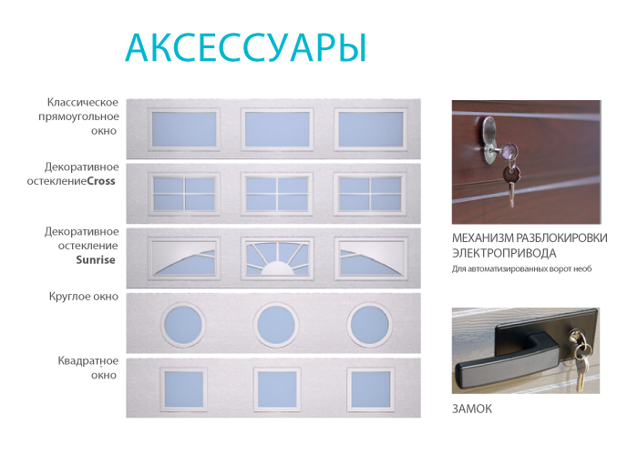 Аксессуары для гаражные ворот АЛЮТЕХ